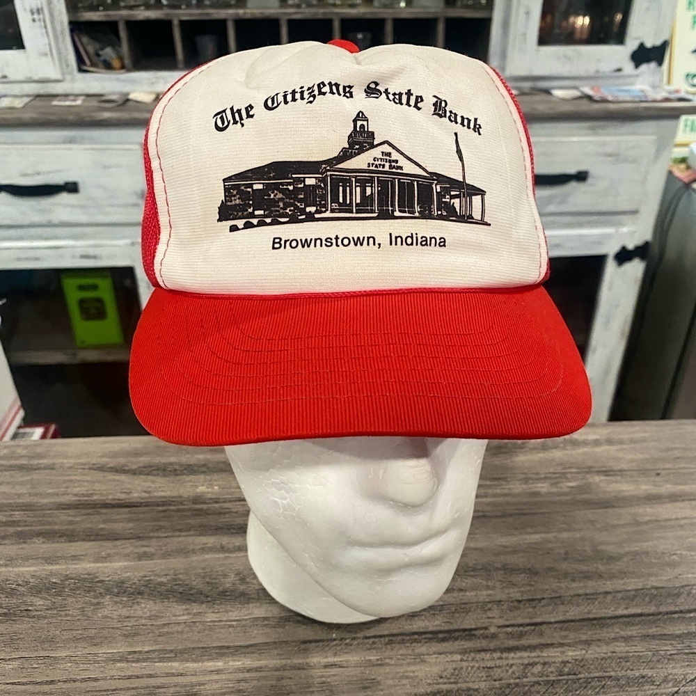 Vintage Trucker The Citizens State Bank Indiana Hat